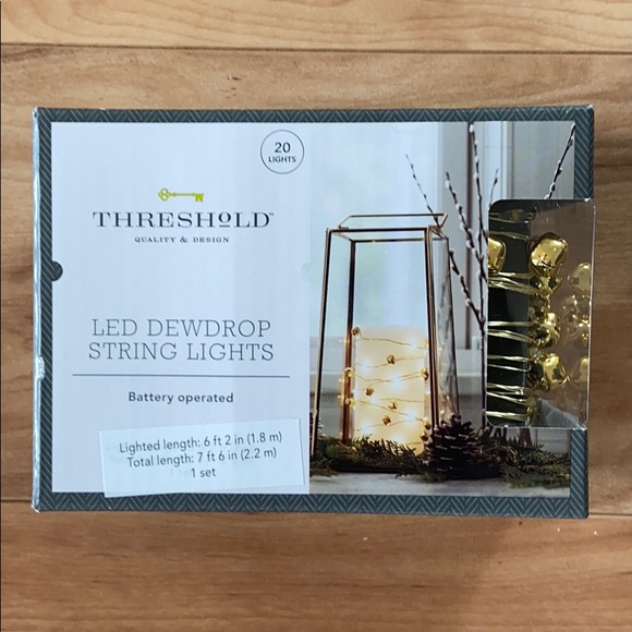 Threshold  LED Bells Gold color string light - Picture 1 of 14